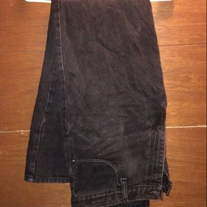 men’s black vintage jeans